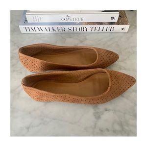 J Crew Suede Laser-Cut Flats